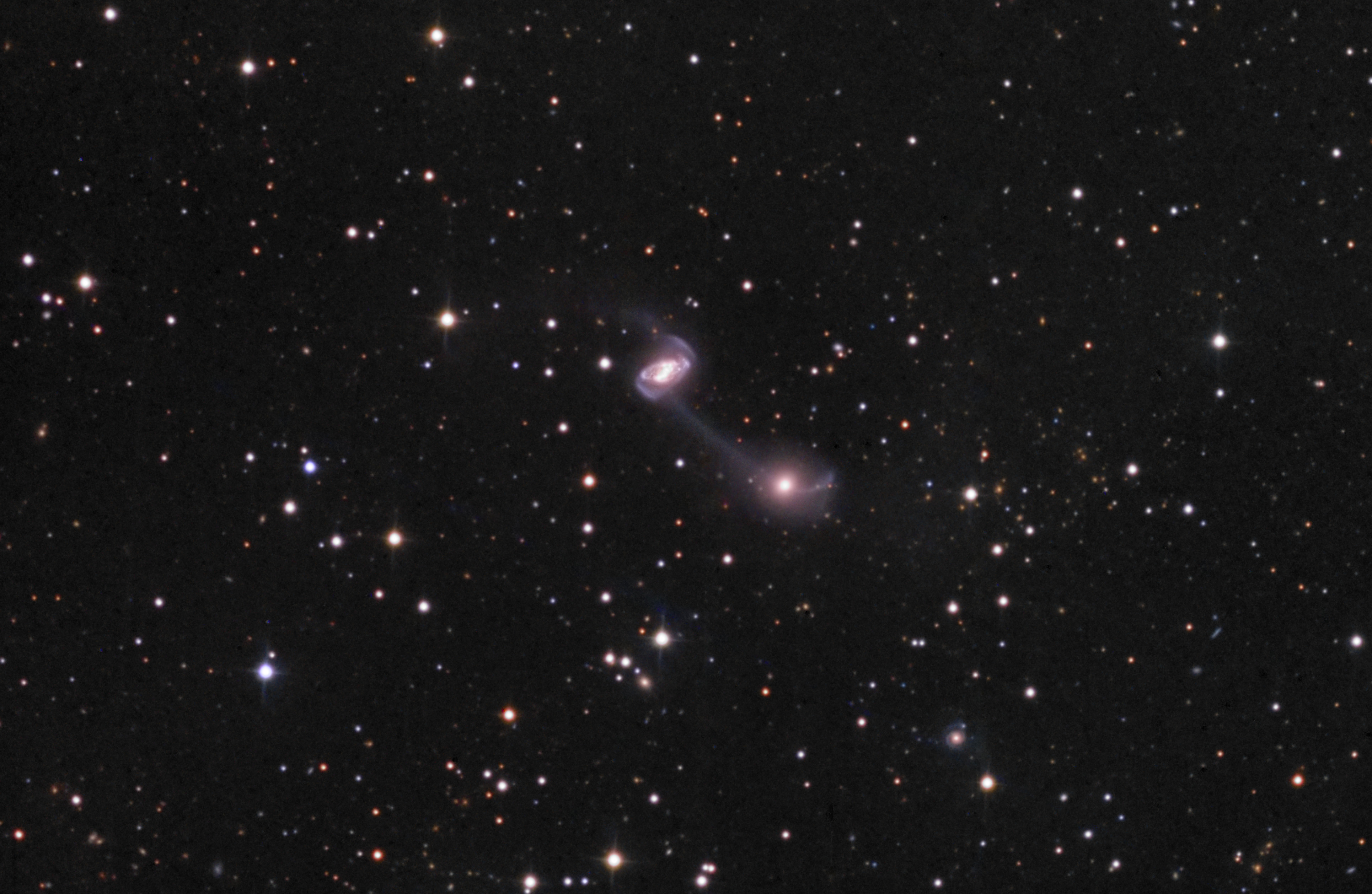 NGC5218 and NGC5216 – Galactic Yo-Yo