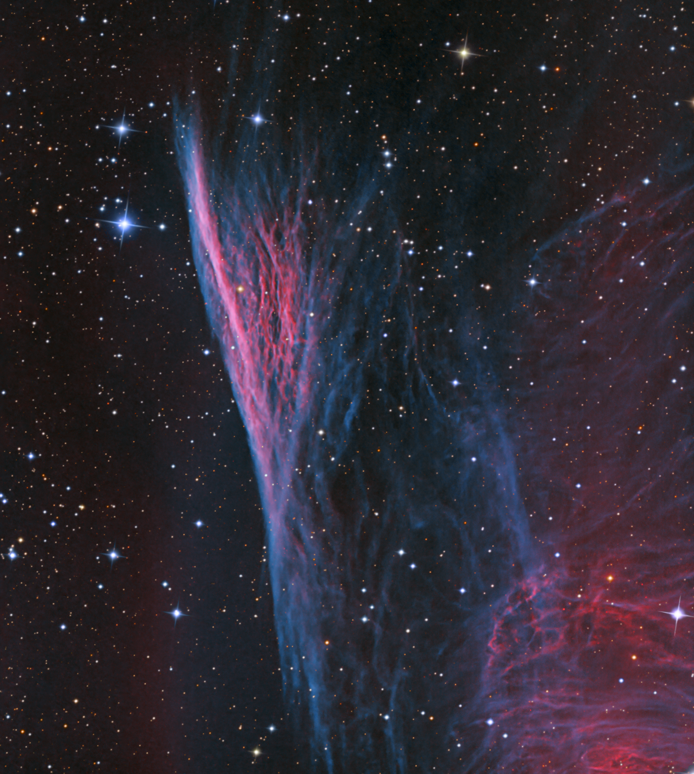 Pencil Nebula in Vela