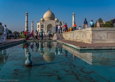 Taj Mahal Dome Reflection