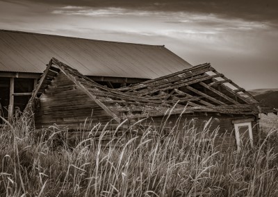 Collapsed Barn Near Colfax