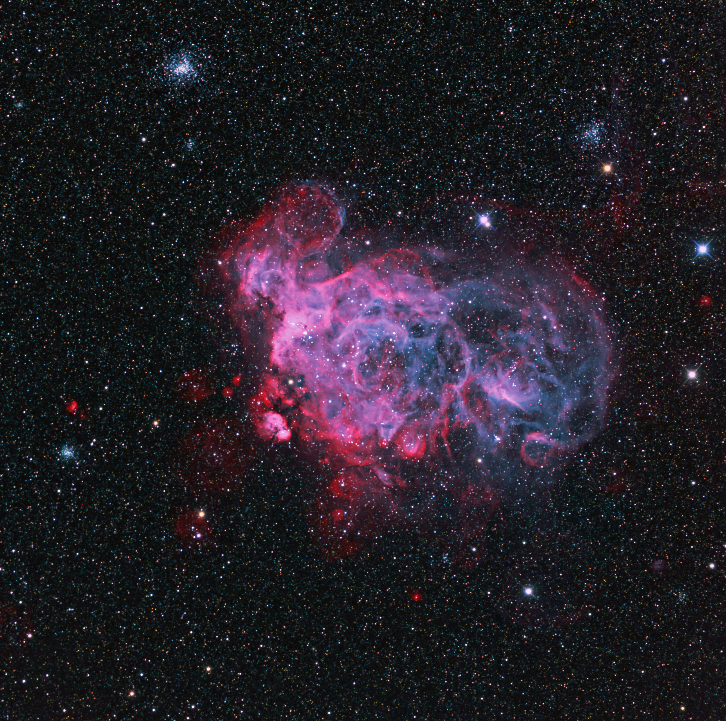 N206 Nebula and Supernova Remnant