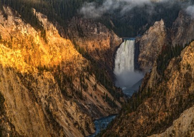 Sunirse at Yellowstone Falls