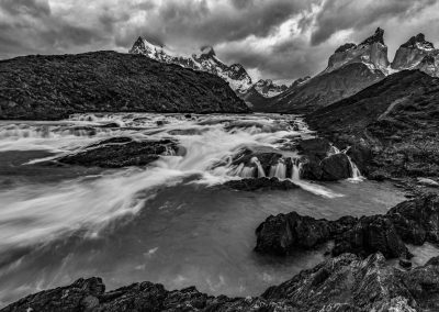Glacial River Falls Torres del Paine