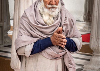 Prayerful Sikh Man