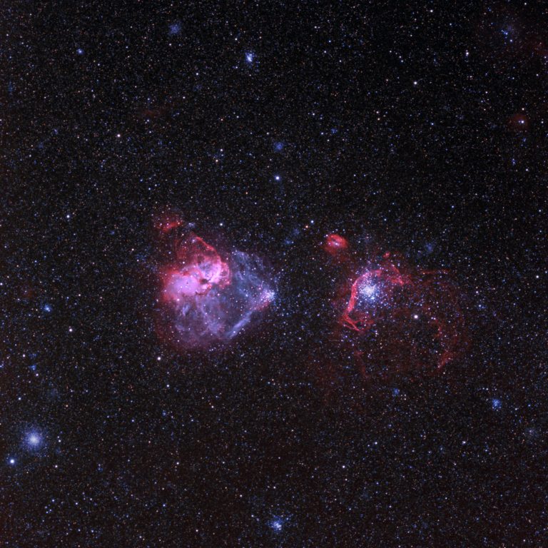 Star Clusters and Nebula in Northwest LMC